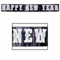 Metallic Happy New Year banners 20" x 15'