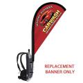 Backback Replacement Tear Drop Double Sided Flag Only